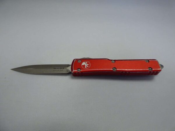 MICROTECH UTX-70 DOUBLE EDGE DISTRESSED RED APOCALYPTIC STANDARD