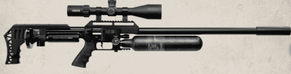 FX IMPACT M3 STANDARD .35 CALIBER BLACK WITH FX MODERATOR RIGHT SIDE VIEW