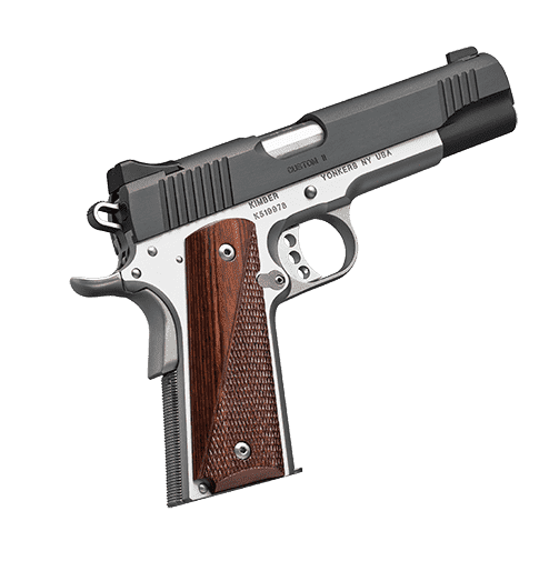 kimber custom II two tone right side view angled up and forward