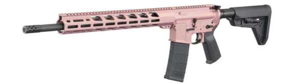 RUGER AR-556 MPR ROSE GOLD TALO 5.56 NATO LEFT SIDE VIEW FRONT ANGLE