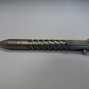 CHAVES TITANIUM BOLT PEN SPIRAL CLIP TOWARD TOP BOLT MECHANISM FACING UP