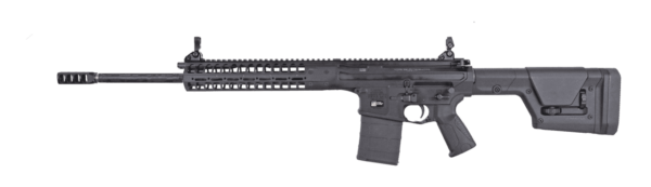LWRC REPR MKII ELITE BLACK 20" CARBON FIBER PROOF RESEARCH BARREL 7.62X51 LEFT SIDE VIEW