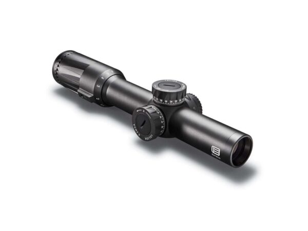EOTECH VUDU® 1-6x24 FFP FIRST FOCAL PLANE SR1 MRAD RETICLE SCOPE TOP RIGHT SIDE VIEW FRONT ANGLE