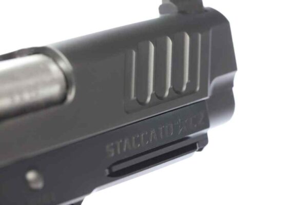 STACCATO C2 DPO TACTICAL REAR VIEW FRONT TOP HALF/ FRONT SERRATIONS