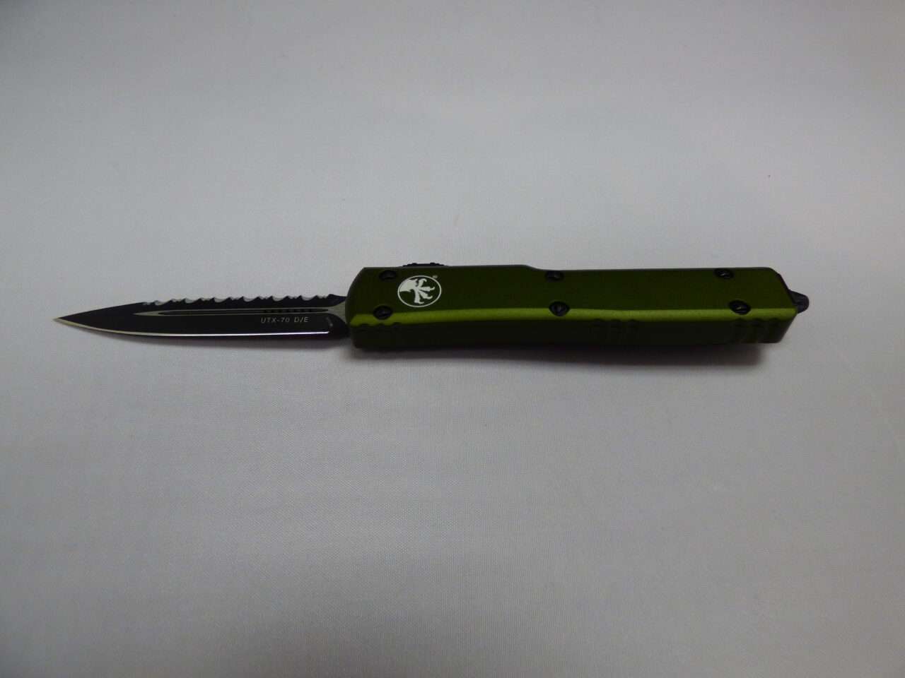 MICRTOECH UTX70 OLIVE DRAB GREEN FULL SERRATED BOX