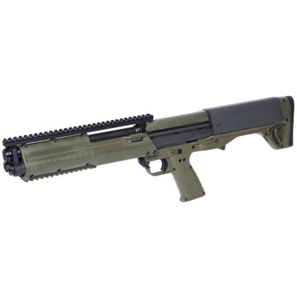 KELTEC KSG GREEN BULLPUP SHOTGUN 18.5" 12GA LEFT SIDE VIEW FRONT ANGLE