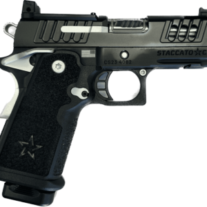 STACCATO CS CUSTOM OPTIC READY V6 PORTED BULL 3.5" BARREL HARD CHROME 9MM RIGHT SIDE VIEW