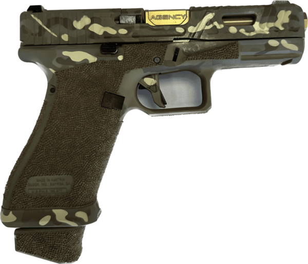 AGENCY ARMS GLOCK 19X MULTICAM AOS TIN 9MM LEFT SIDE VIEW