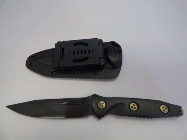 MICROTECH SOCOM ALPHA SINGLE EDGE SIGNATURE SERIES CARBON FIBER HANDLE DLC STANDARD LABEL