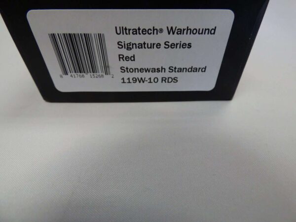 MICROTECH ULTRATECH WARHOUND SIGNATURE SERIES RED STONEWASH STANDARD LABEL