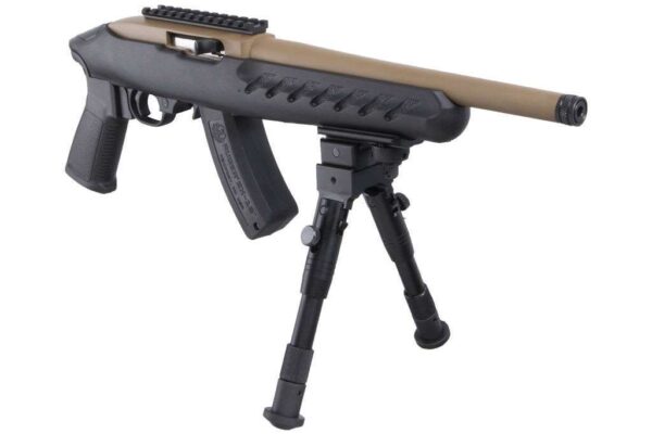 RUGER 22 CHARGER DAVIDSON'S DARK EARTH 10" BARREL RIGHT SIDE VIEW FRONT ANGLE