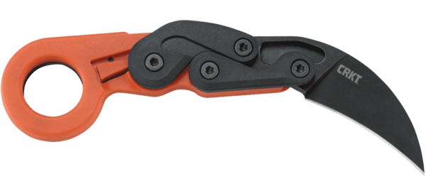CRKT PROVOKE ORANGE LEFT SIDE VIEW OPEN