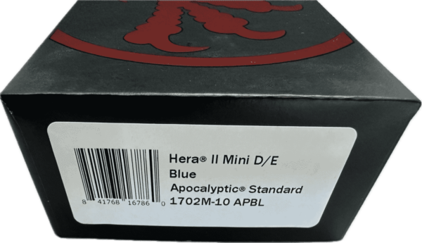 MICROTECH KNIVES MINI HERA II DOUBLE EDGE BLUE APOCALYPTIC STANDARD BOX/LABEL