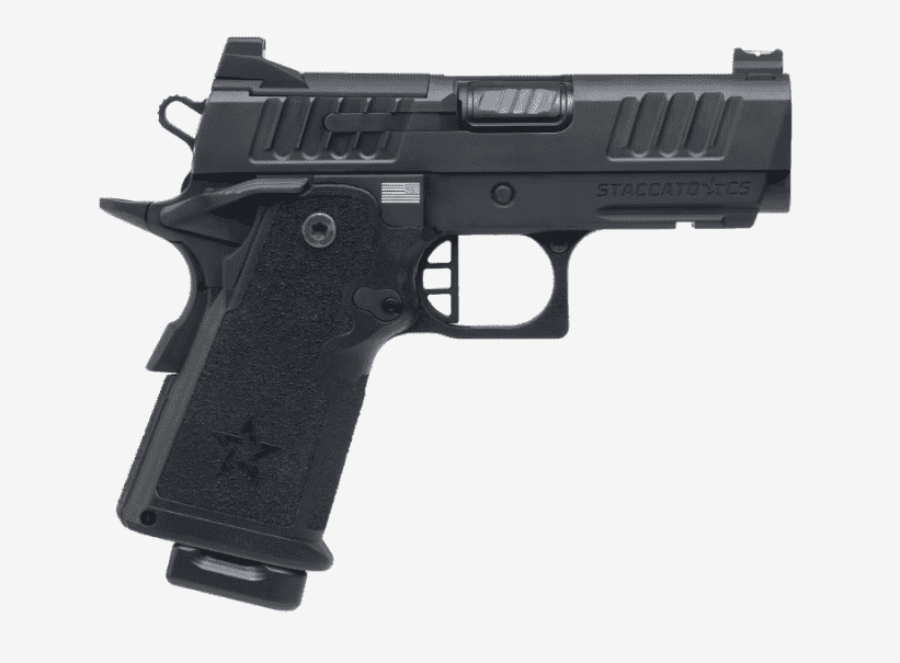 STACCATO CS DLC BULL BARREL OPTIC READY FLAT TRIGGER V3 2024 9MM RIGHT SIDE VIEW