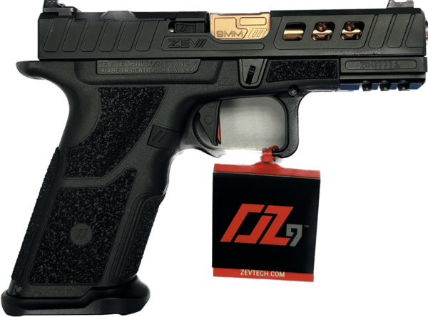 ZEV TECH OZ9C ELITE X-GRIP HELLBENDER BLACK/BRONZE 9MM CASE