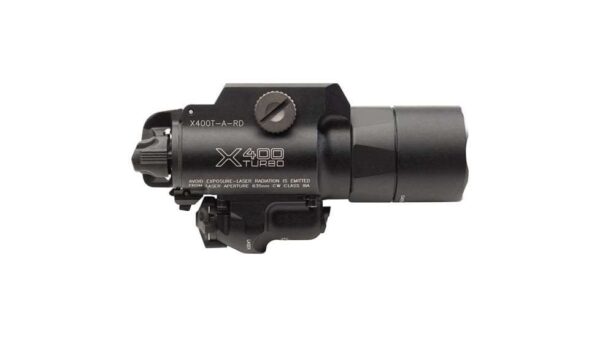 SUREFIRE X400 TURBO RED LASER RIGHT SIDE VIEW REAR ANGLE