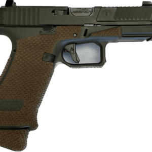 AGENCY ARMS GLOCK 19X SAGE DYNANICS IOS V2 OD GREEN 9MM LEFT SIDE VIEW