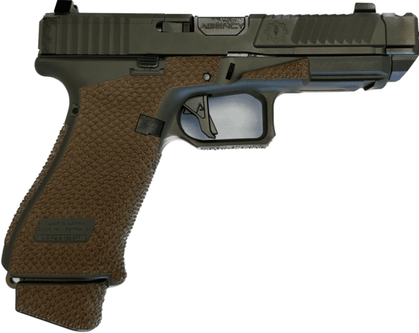 AGENCY ARMS GLOCK 19X SAGE DYNANICS IOS V2 OD GREEN 9MM LEFT SIDE VIEW