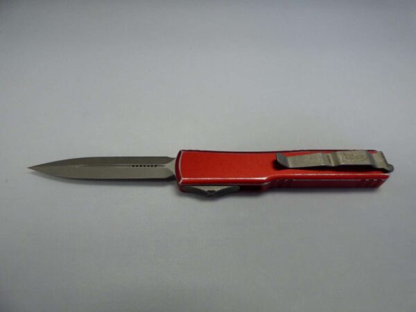 MICROTECH UTX-70 DOUBLE EDGE DISTRESSED RED APOCALYPTIC STANDARD