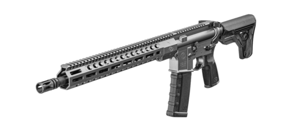 fn15 tac3 carbine gray left side view angled forward and down