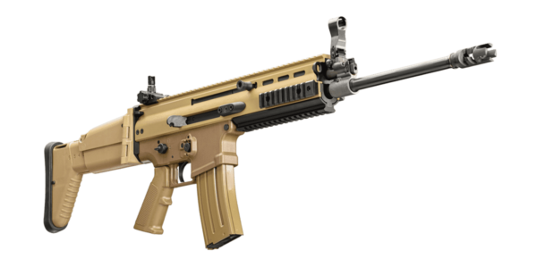 scar 16s NRCH flat dark earth right side view angle up