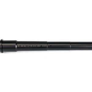 BALLISTIC ADVANTAGE 9" .300 BLACKOUT PISTOL LENGTH AR 15 BARREL MODERN SERIES TOP RIGHT SIDE VIEW FRONT ANGLE MUZZLE FACING RIGHT