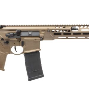 SIG SAUER MCX-SPEAR LT PISTOL 9" COYOTE .300BLK LEFT SIDE VIEW FRONT ANGLE
