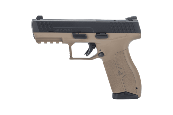 masada optic ready pistol flat dark earth 9mm left side view