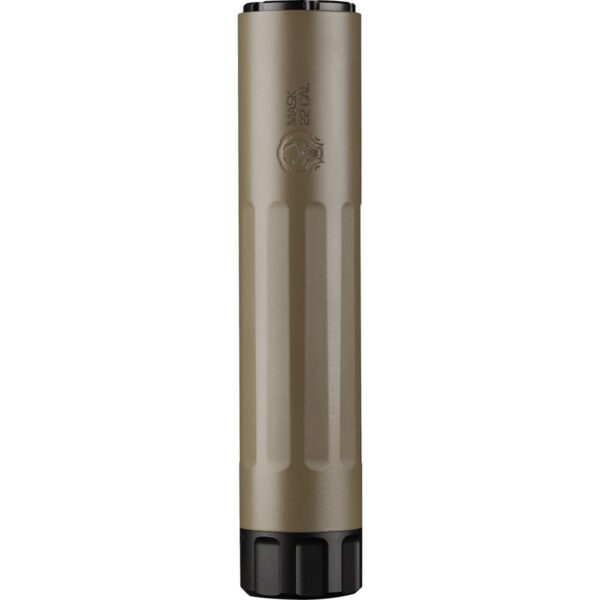 DEAD AIR MASK HD FDE .22 VERTICAL MUZZLE UP