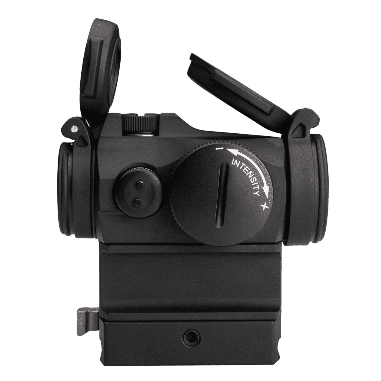AIMPOINT MICRO T2 WITH 39MM SPACER AND LRP MOUNT LEFT SIDE VIEW