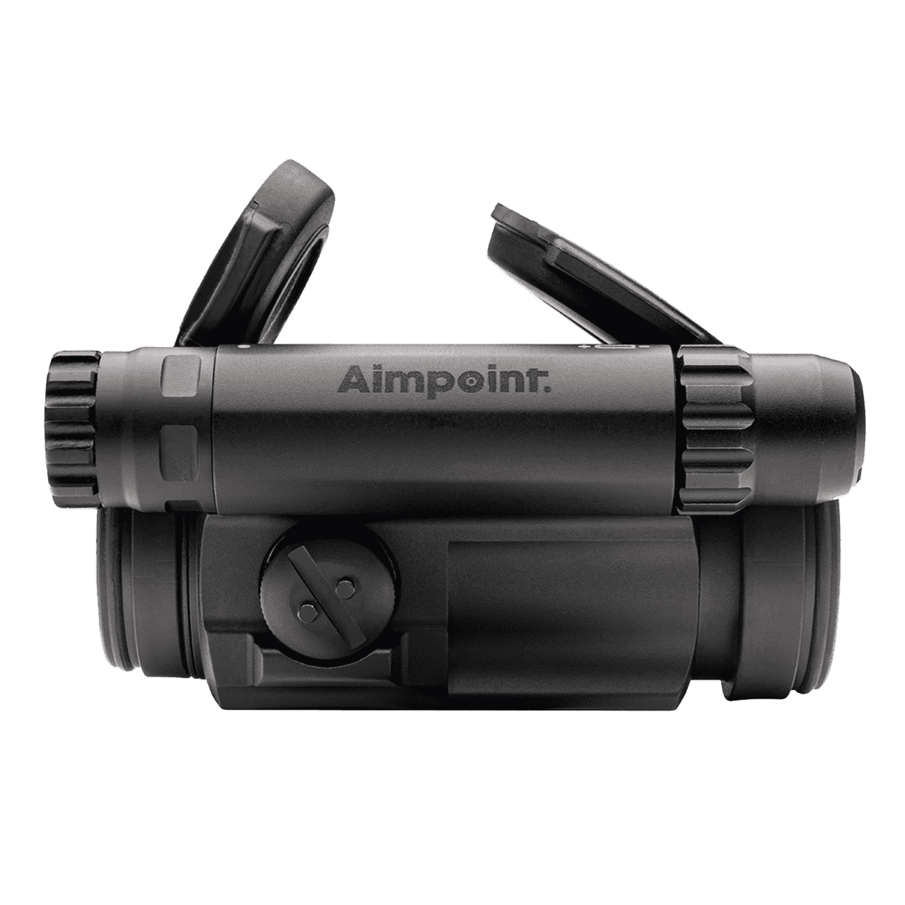 AIMPOINT COMPM5 RED DOT REFLEX SIGHT LEFT SIDE VIEW FRONT ANGLE
