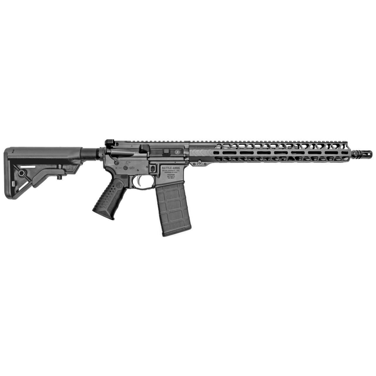 BATTLEARMS DEVELOPMENT WORKHORSE PATROL CARBINE RIFLE 5.56 NATO RIGHT SIDE VIEW