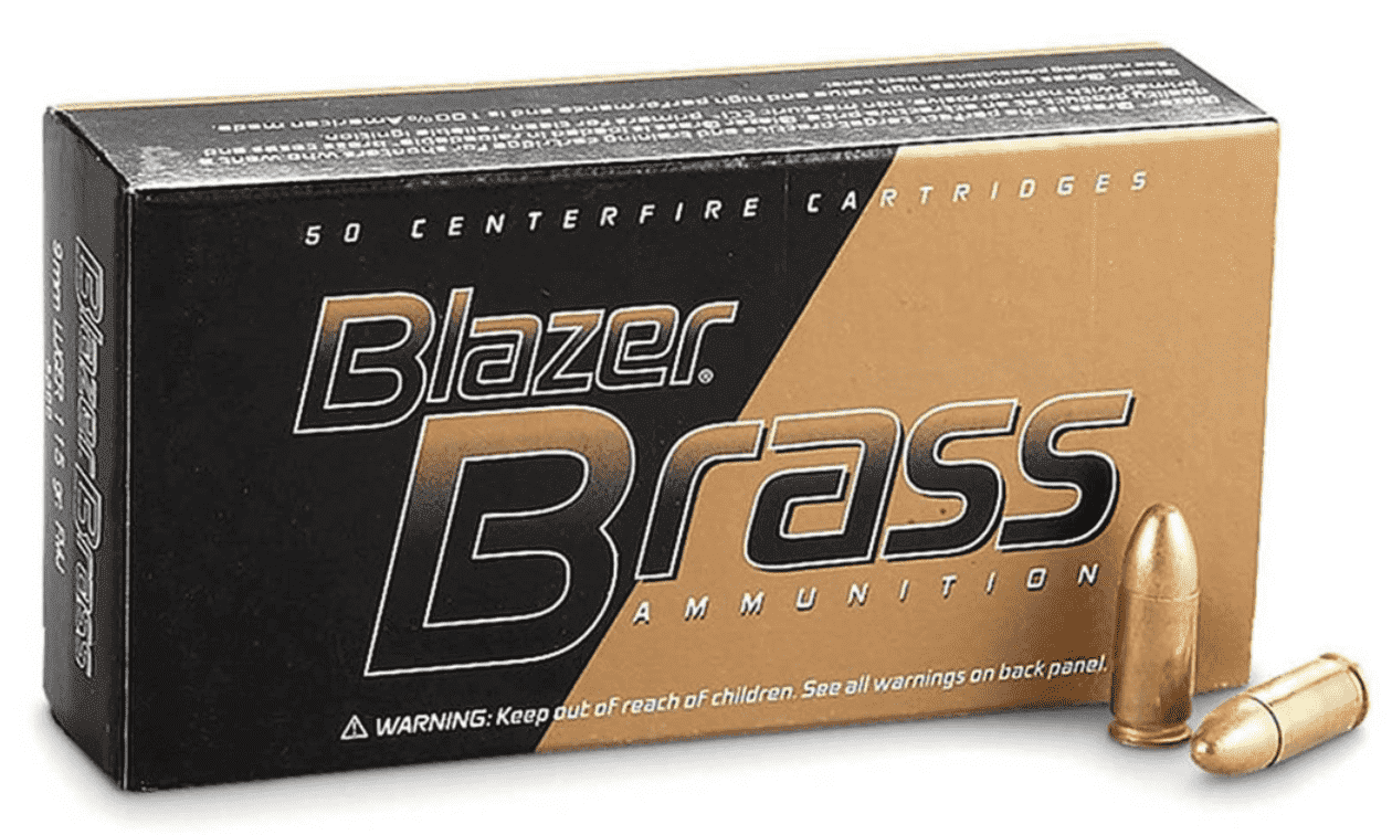 9MM 1000 Round Case (Blazer Brass) 124gr.