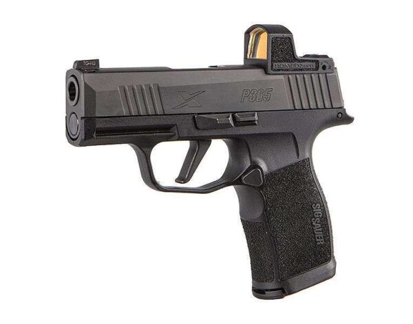 sig sauer p365x romeo zero left side view front angle