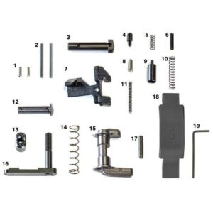 GEISSELE SUPER DUTY LOWER PARTS KIT - BLACK, NO GRIP - PARTS INCLUDED IN KIT