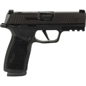 SIG SAUER P365X-MACRO OPTIC READY MANUAL SAFETY 9MM LEFT SIDE VIEW FRONT ANGLE