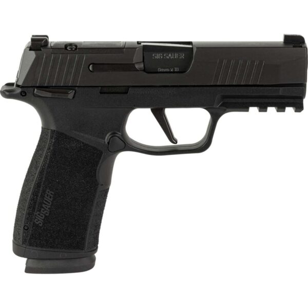 SIG SAUER P365X-MACRO OPTIC READY MANUAL SAFETY 9MM LEFT SIDE VIEW FRONT ANGLE