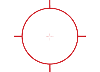 EOTECH VUDU® 1-6x24 FFP FIRST FOCAL PLANE SR1 MRAD RETICLE SCOPE 1X MAGINIFIED RETICLE