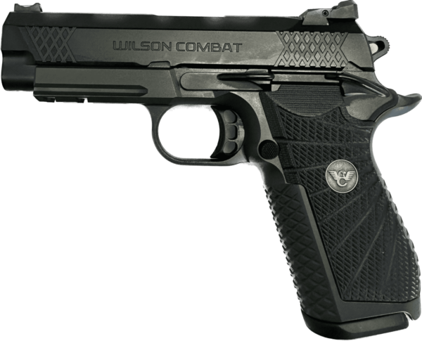 WILSON COMBAT EDC X9 LIGHT RAIL TWO TONE GREEN/BLACK 9MM LEFT SIDE VIEW