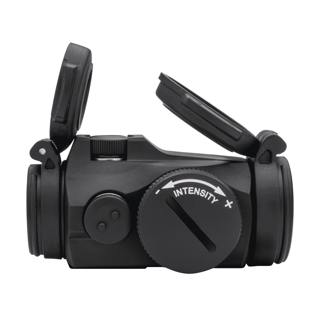 AIMPOINT MICRO H2 RED DOT REFLEX SIGHT TOP RIGHT SIDE VIEW FRONT ANGLE