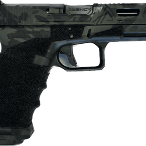 AGENCY ARMS GLOCK 17 GEN3 EXA PORTED AOS BLACK MULTICAM 9MM LEFT SIDE VIEW