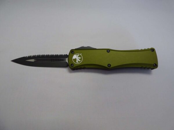 MICROTECH HERA DOUBLE EDGE OD GREEN FULL SERRATED LABEL