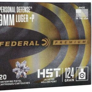 FEDERAL 9MM 124 +P HST