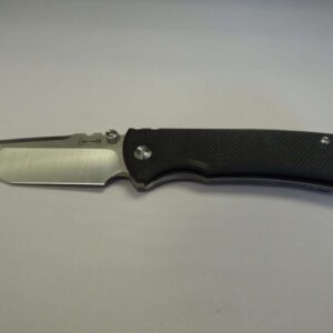 CHAVES REDENCION 229 TANTO STONE WASHED TITANIUM BLACK G10 MACHINE BLADE EDGE DOWN G10 SIDE