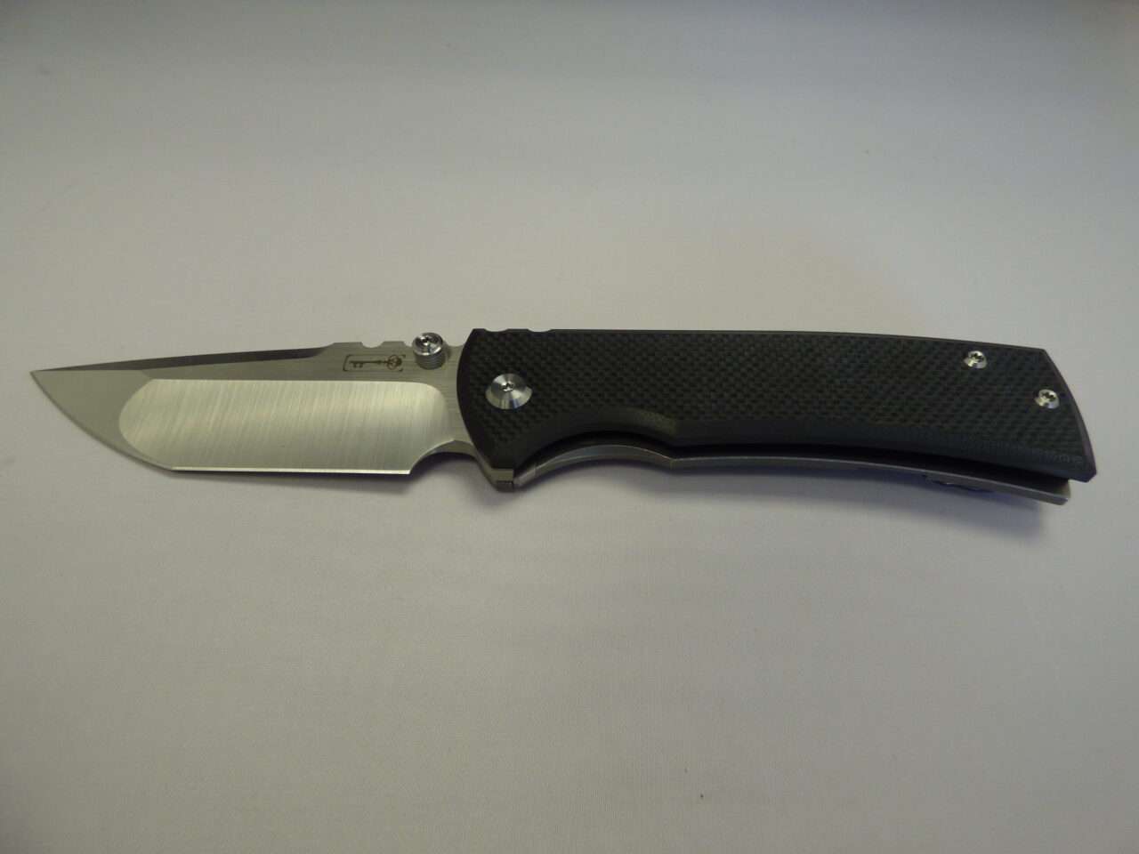 CHAVES REDENCION 229 TANTO STONE WASHED TITANIUM BLACK G10 MACHINE BLADE EDGE DOWN G10 SIDE