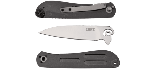 CRKT SLACKER BLADE TIP FACING LEFT KNIFE TAKEN APART