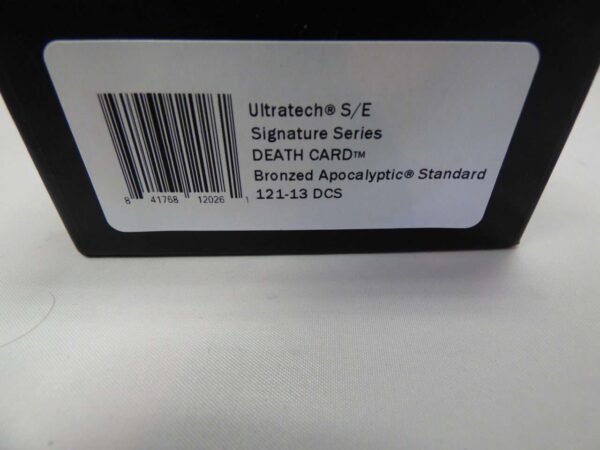MICROTECH ULTRATECH SINGLE EDGED SIGNATURE SERIES DEATH CARD BRONZED APOCALYPTIC STANDARD LABEL