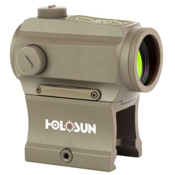 HOLOSUN HS403B-FDE 2MOA RED DOT SIGHT LEFT SIDE VIEW FRONT ANGLE