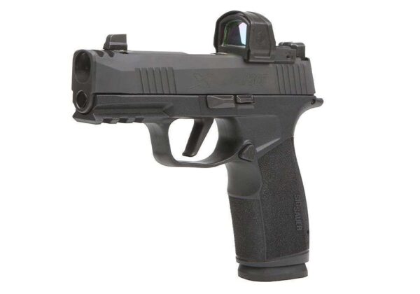 SIG SAUER 365X-MACRO ROMEOZERO ELITE 9MM LEFT SIDE VIEW FRONT ANGLE