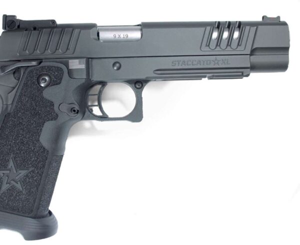 staccato xl stainless steel barrel tactical grip right side view